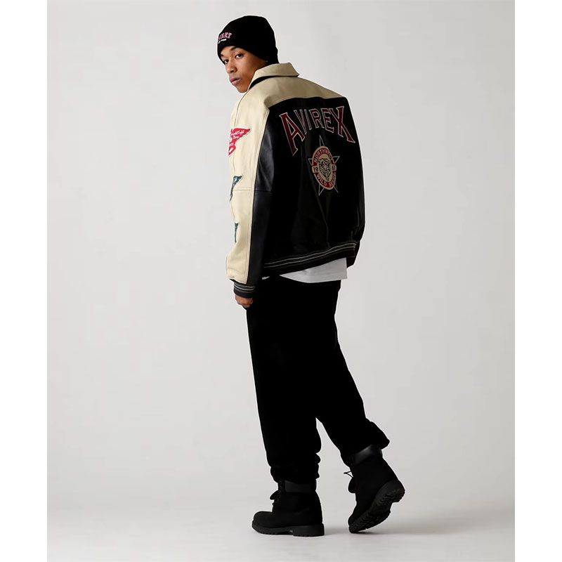 AVIREX（アヴィレックス）/ STADIUM JKT WILD BEARS -BLACK- | WALKIN