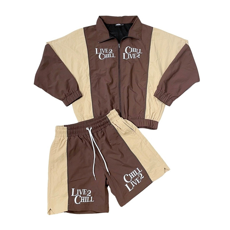 "L2C C2L" NYLON SET UP -BROWN-