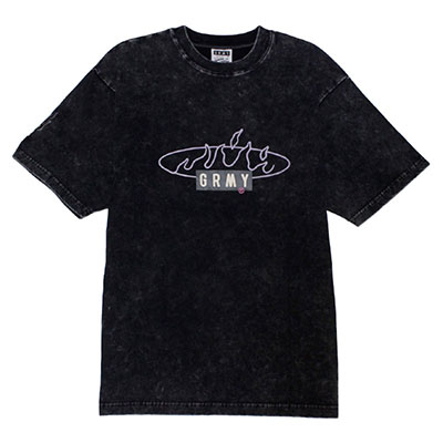 GRIMEY(グライミー)/ CLOVEN TONGUES STONE WASHED OVERSIZED TEE