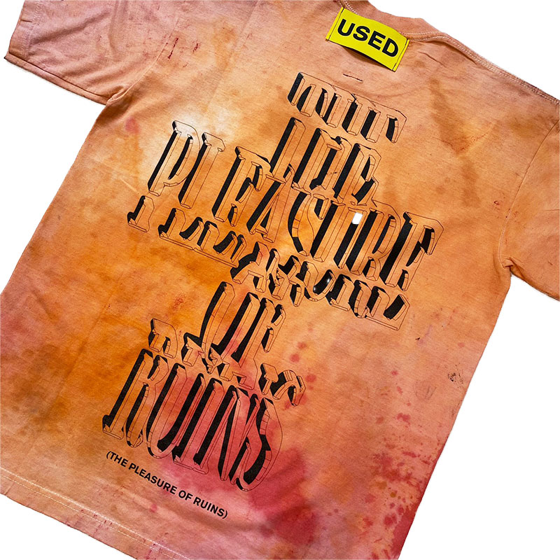 USED SS T-SHIRT -TIEDYE-(C) SIZE:M