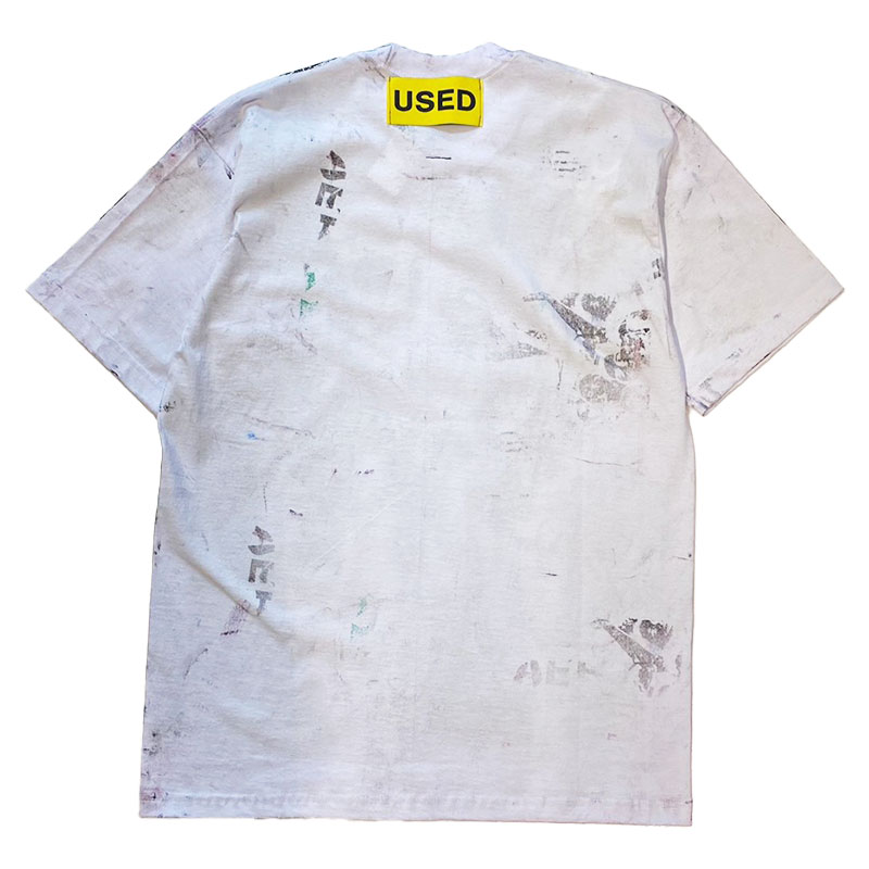 USED SS T-SHIRT -WHITE-(F) SIZE:M