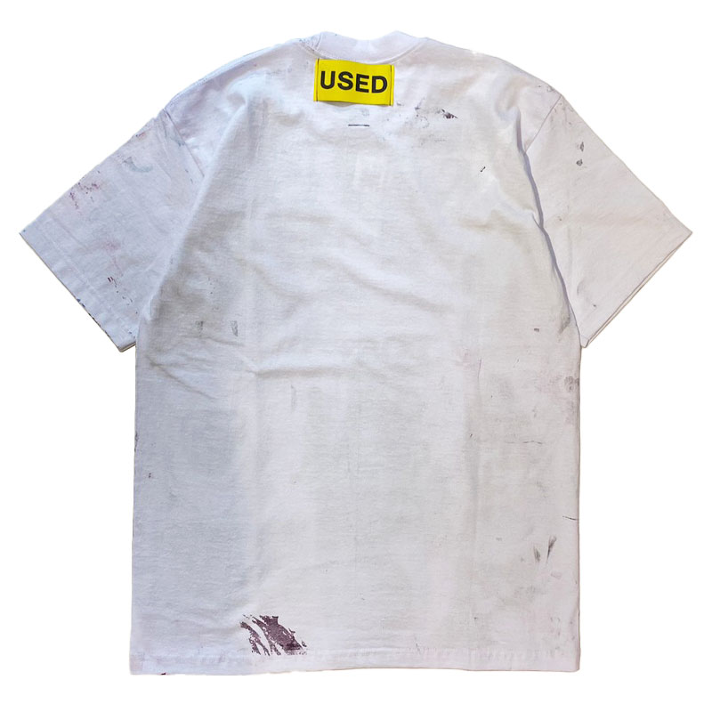 USED SS T-SHIRT -WHITE-(G) SIZE:M