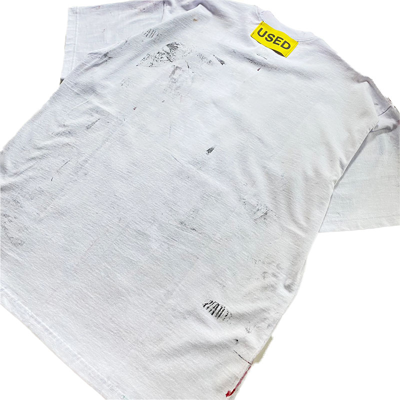 USED SS T-SHIRT -WHITE-(J) SIZE:XL