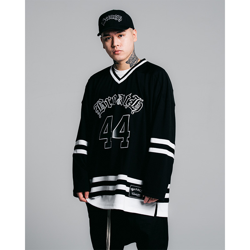 BREATH LOGO HOCKEY JERSEY-BLACK-