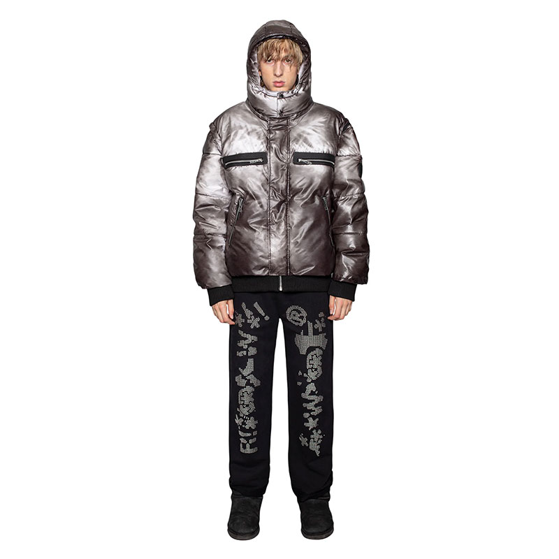 RACER WORLD WIDE（レーサーワールドワイド）/ THERMOCHROMIC CONVERTIBLE PUFFER JACKET -WHITE-