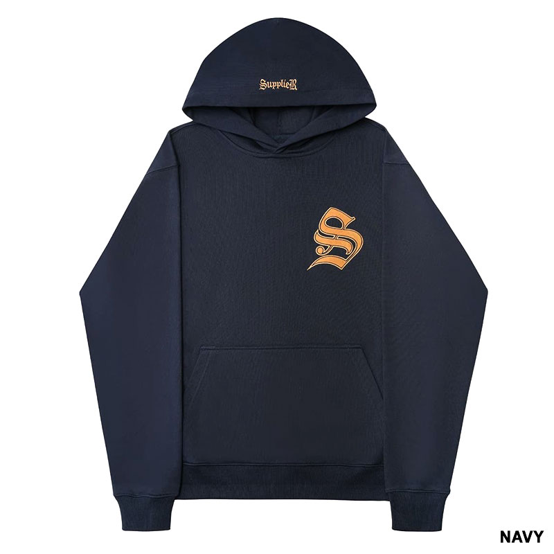 Leather Patch S Logo Hoodie -3.COLOR-