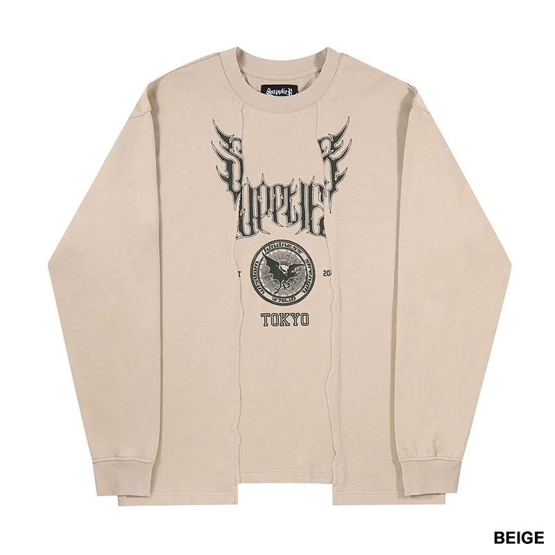 SUPPLIER(サプライヤー)/ Metal College Logo Cutting Long Sleeve -2