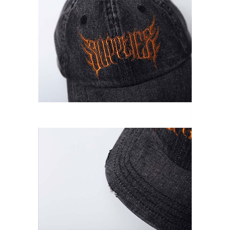 SUPPLIER(サプライヤー)/ Damaged Metal Logo Cap -BLACK- | WALKIN 