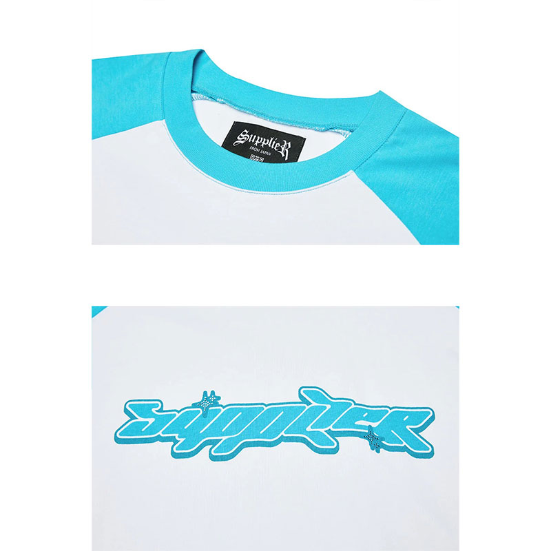 SUPPLIER(サプライヤー)/ Planet Logo Raglan Long Sleeve -BLUE