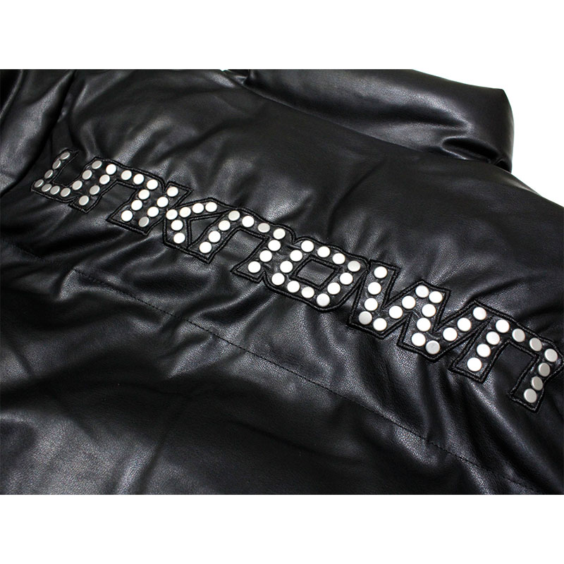 UNKNOWN LONDON(アンノウンロンドン)/ METAL STUDDED PU LEATHER
