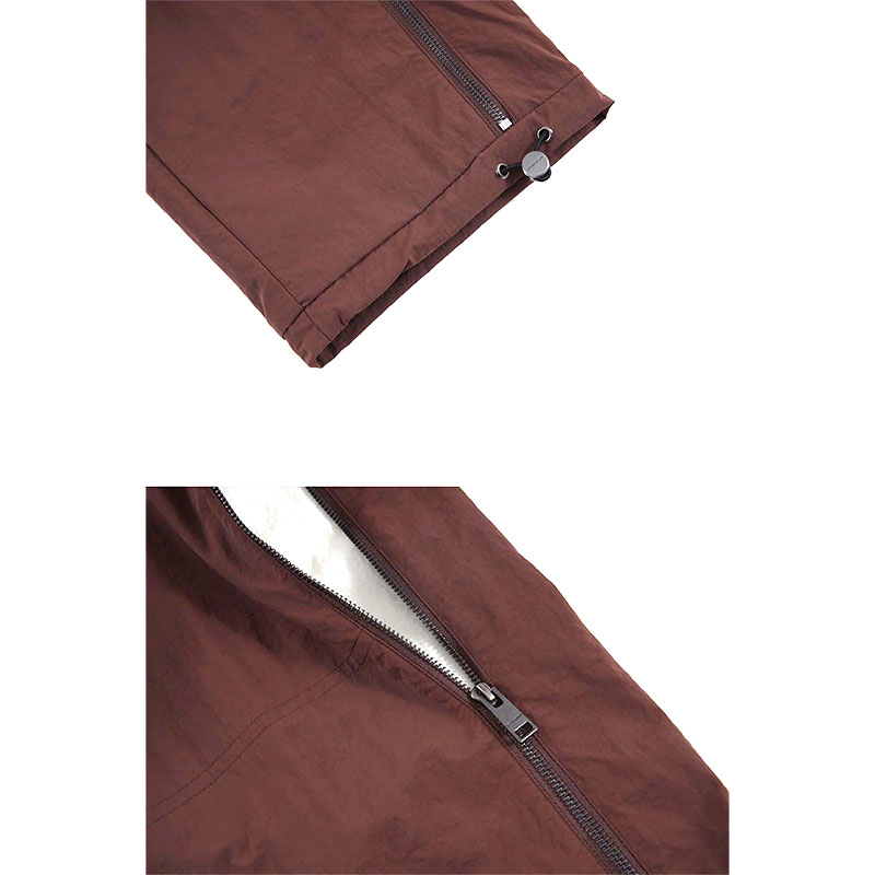 UNKNOWN LONDON(アンノウンロンドン)/ ZIPPED TRACK PANTS -BROWN-