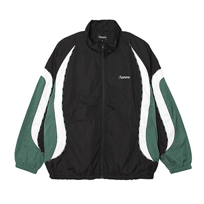 PIPING TRACK JACKET -BLACK-(XL)