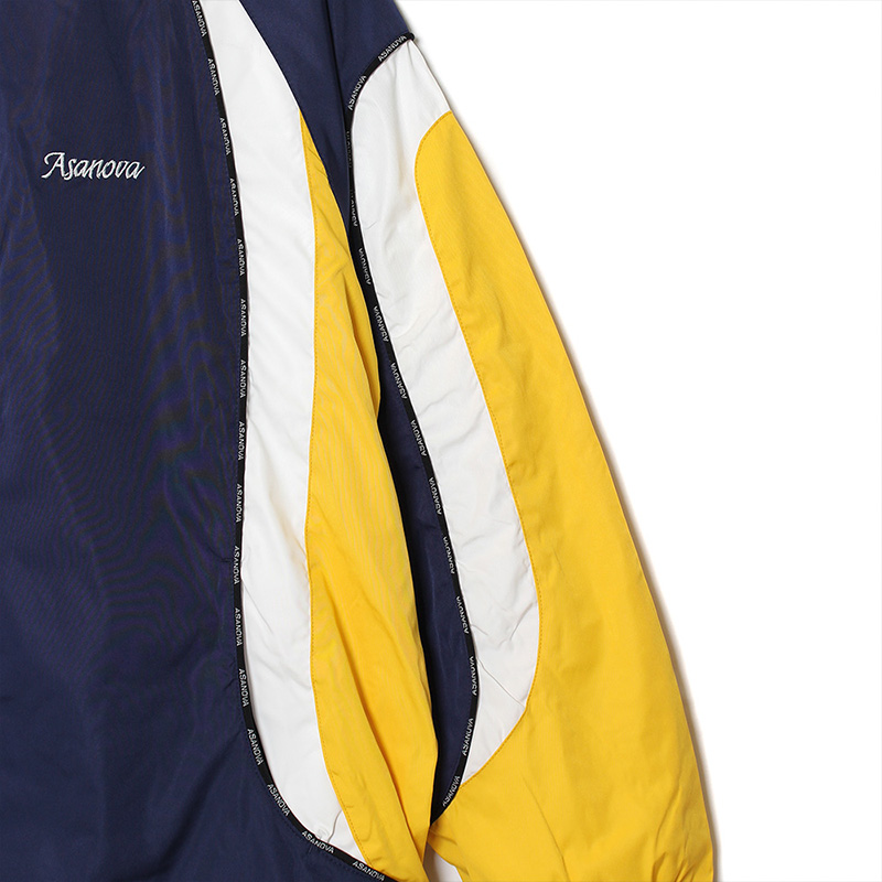 PIPING TRACK JACKET -NAVY-