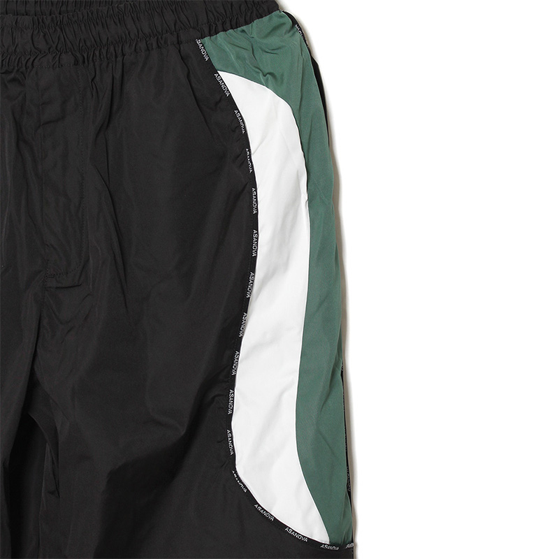 PIPING TRACK PANTS -BLACK-