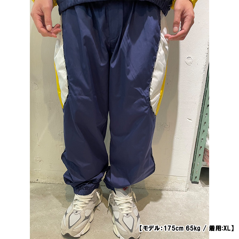 PIPING TRACK PANTS -NAVY-