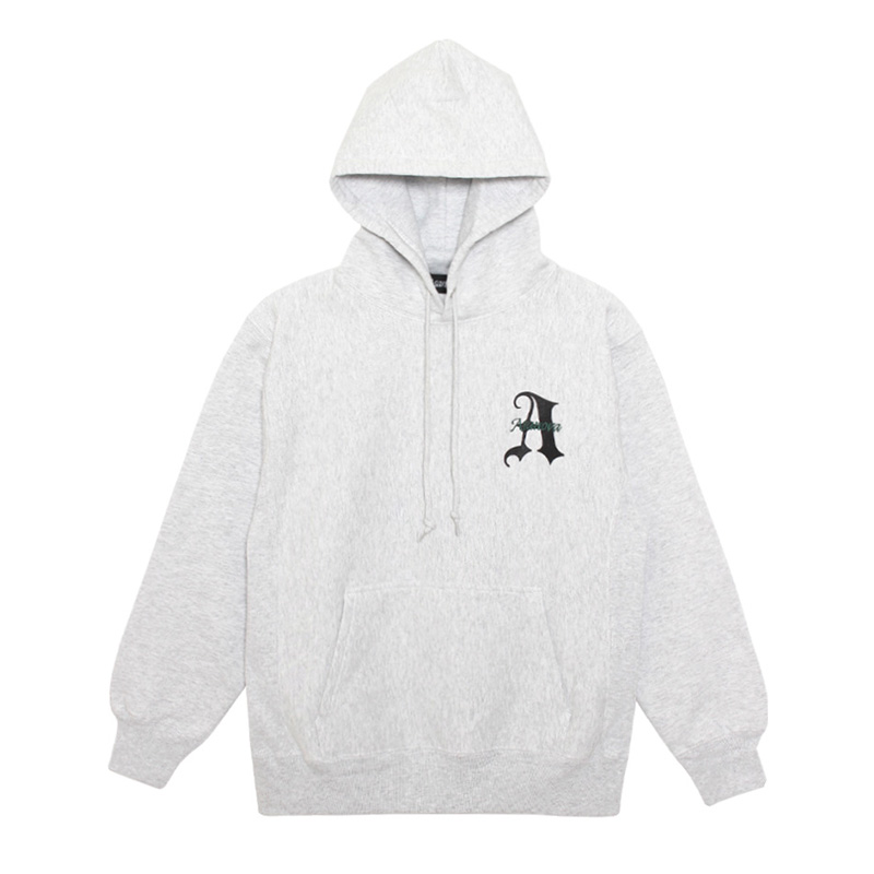 BLACKLETTER HOODIE -H.GREY-