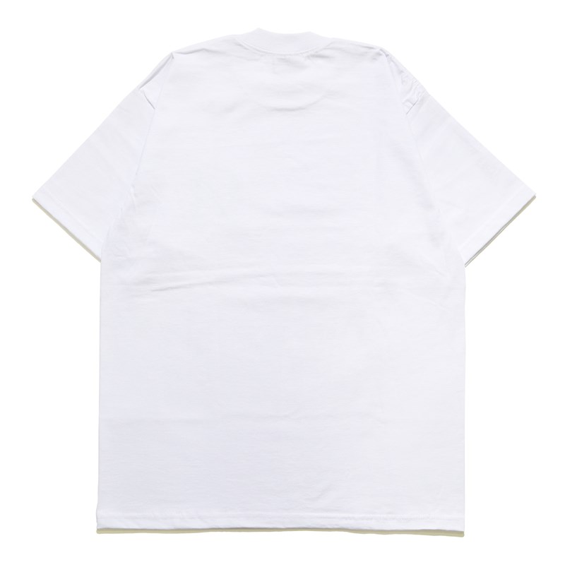 STUDS TEE -WHITE-