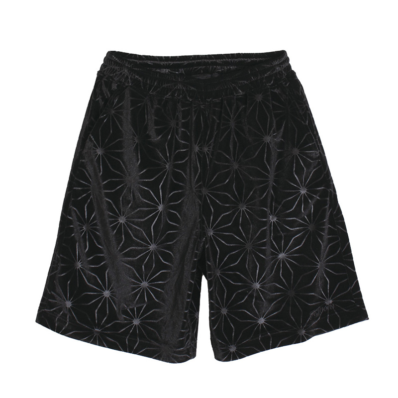 WEB VELVET SS SHORTS -BLACK-