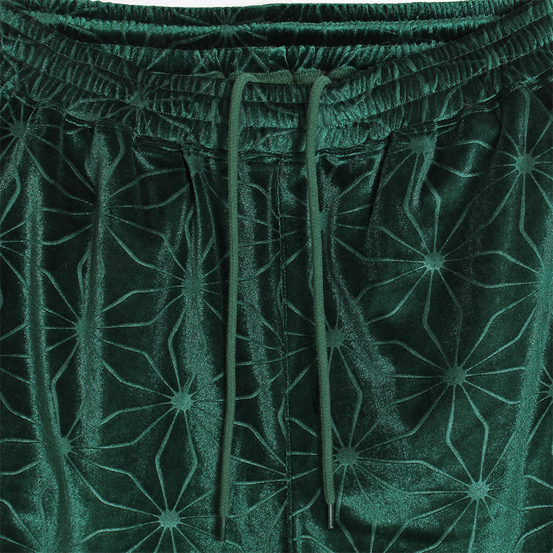 WEB VELVET SS SHORTS -GREEN-