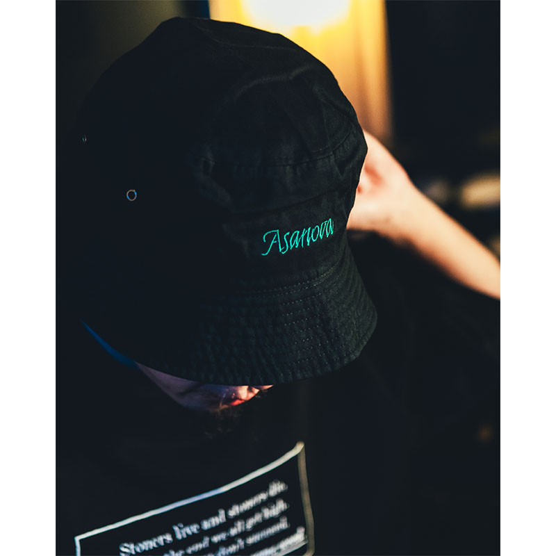 OG LOGO BUCKET HAT -BLACK-