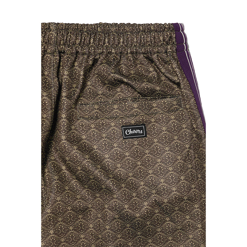 BATIK TRACK PANTS -BROWN-