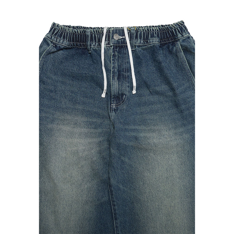 BAGGY DENIM PANTS -U.INDIGO-