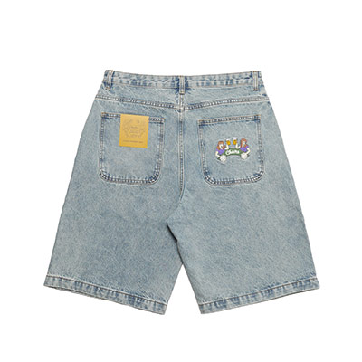 BIG DENIM SHORTS -USED.INDIGO-