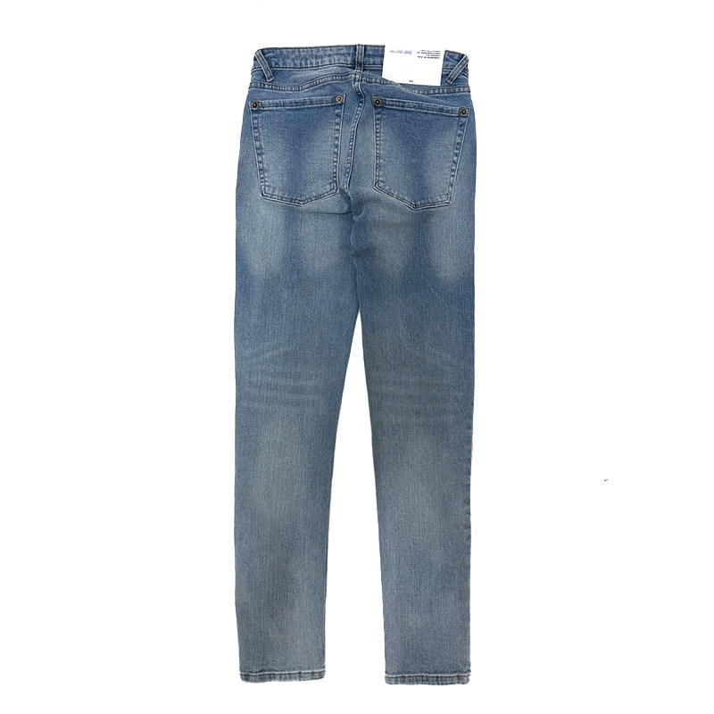 FADED SKINNY DENIM -W.INDIGO-