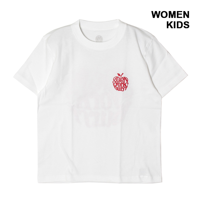 APPLE T-SHIRT -WHITE- (WOMEN/KIDS)