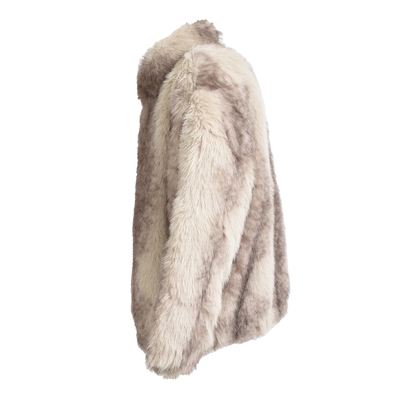 FAUX FUR JACKET -MOSS-