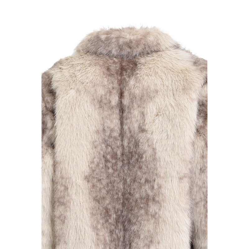 FAUX FUR JACKET -MOSS-