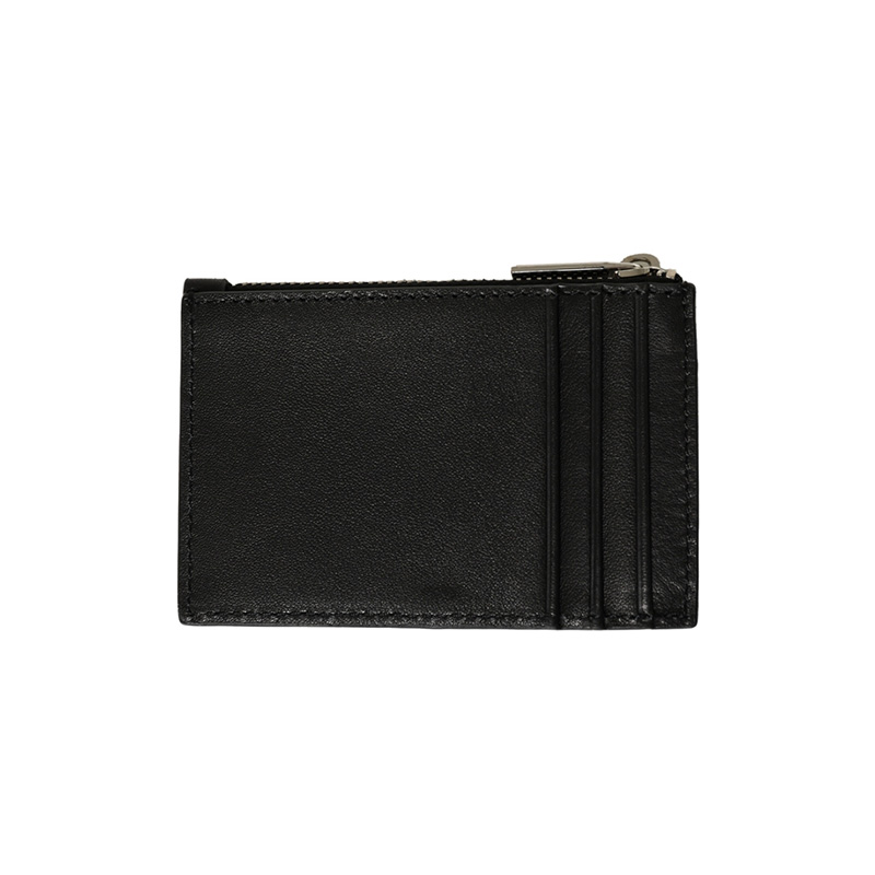 LOGO CARD WALLET (NATURAL) -BLACK-