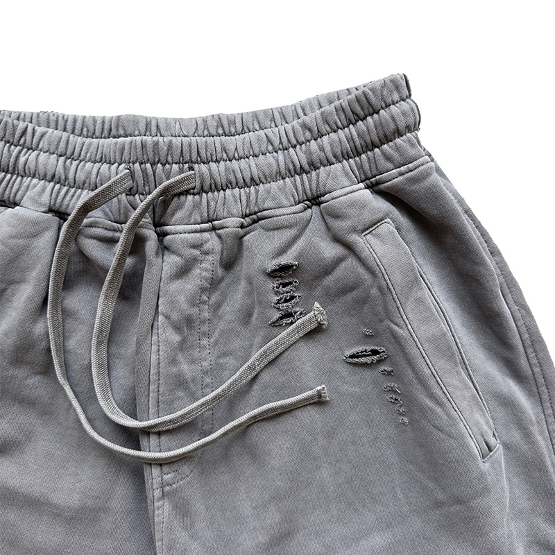 OG EMB DAMEGE SWEAT SHORTS -2.COLOR-