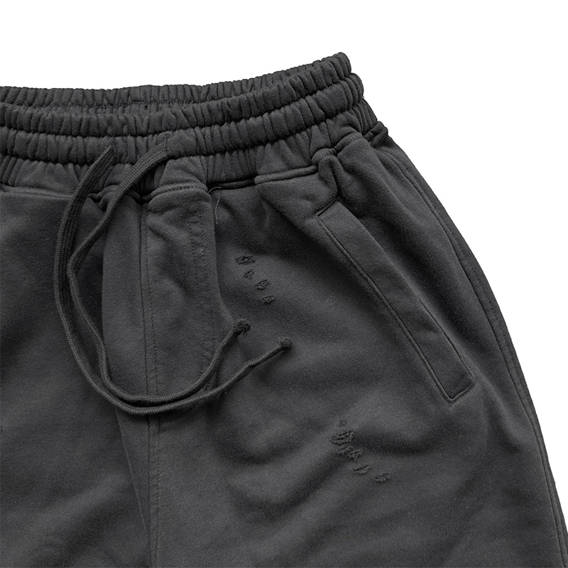 OG EMB DAMEGE SWEAT SHORTS -2.COLOR-