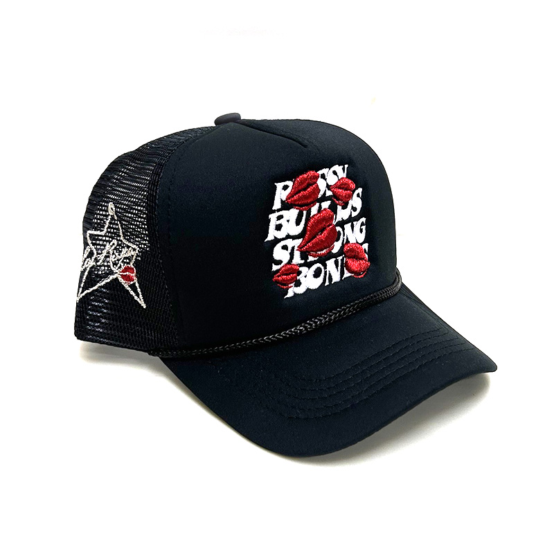 BLACK PBSB TRUCKER HAT -BLACK-