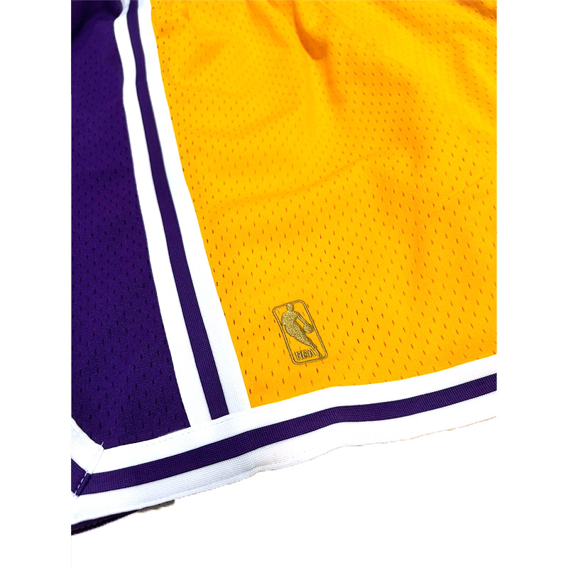 NBA AUTHENTIC HOME SHORTS LAKERS -YELLOW-