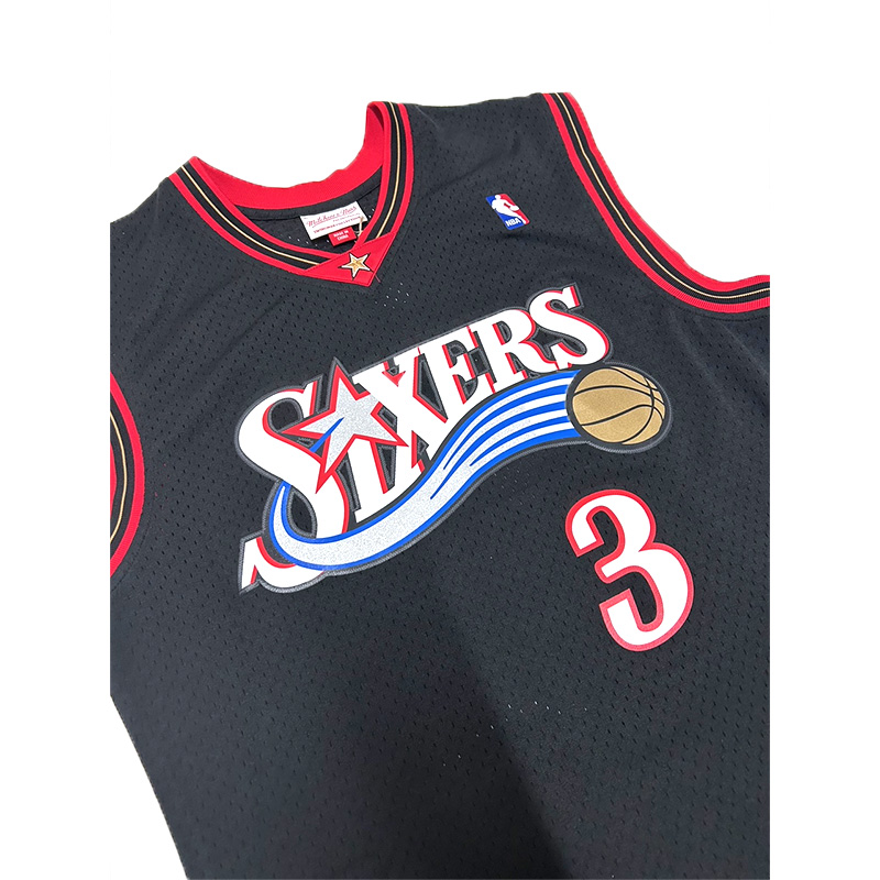 SWINGMAN ROAD JERSEY -ALLEN IVERSON- -BLACK-