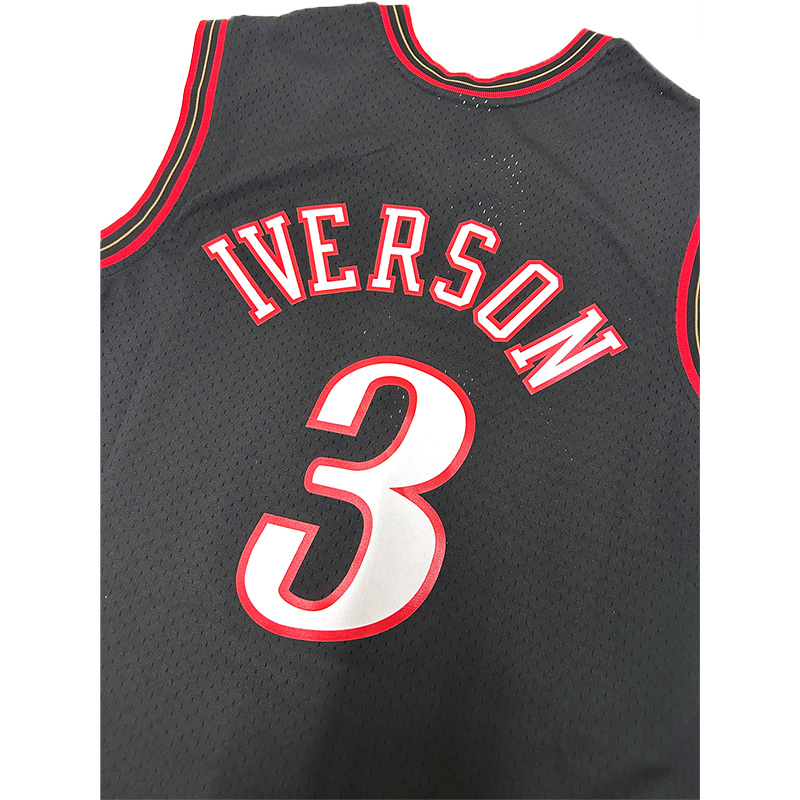 SWINGMAN ROAD JERSEY -ALLEN IVERSON- -BLACK-