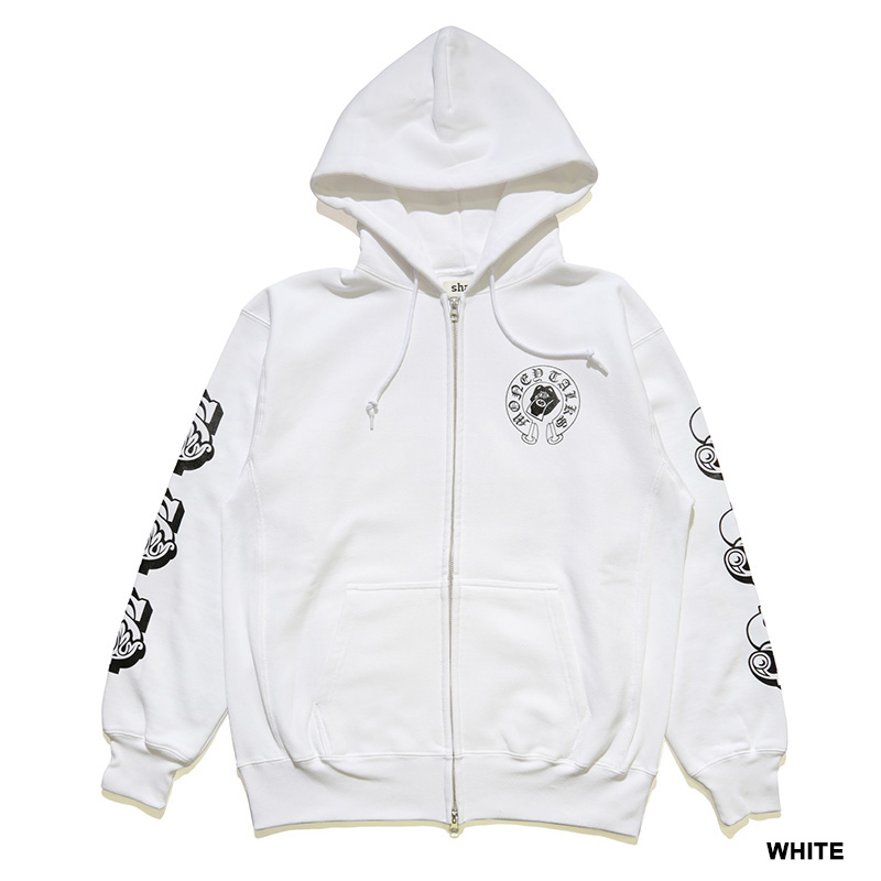 BLACKLETTER MONEY TALKS ZIP HOODIE -2.COLOR-