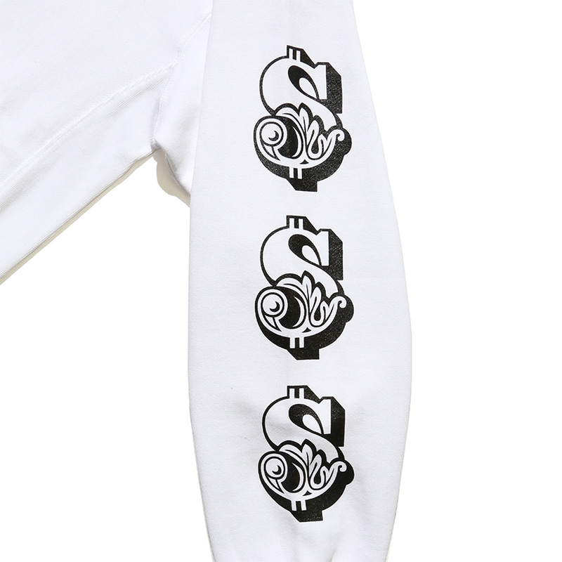 BLACKLETTER MONEY TALKS ZIP HOODIE -2.COLOR-