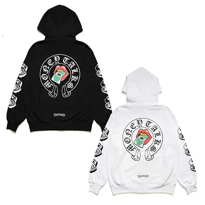 BLACKLETTER MONEY TALKS ZIP HOODIE -2.COLOR-