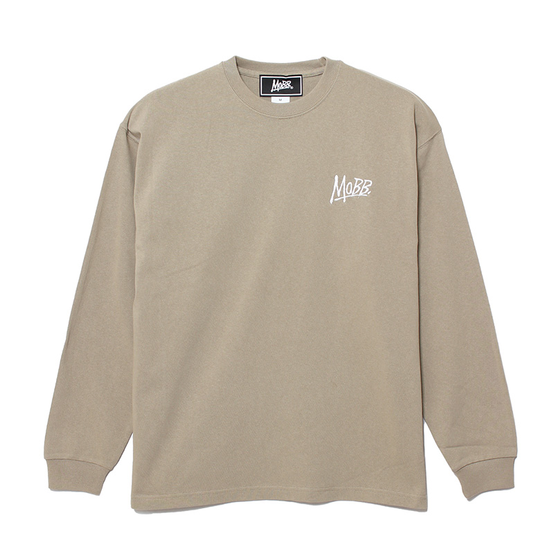 (E)MAGNUM WEIGHT OG BIG L/S T-SHIRT -BEIGE-