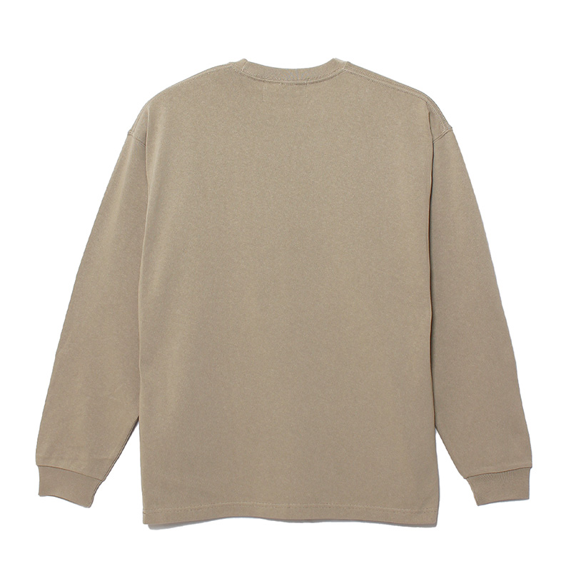 (E)MAGNUM WEIGHT OG BIG L/S T-SHIRT -BEIGE-