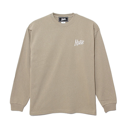 (E)MAGNUM WEIGHT OG BIG L/S T-SHIRT -BEIGE-(L)