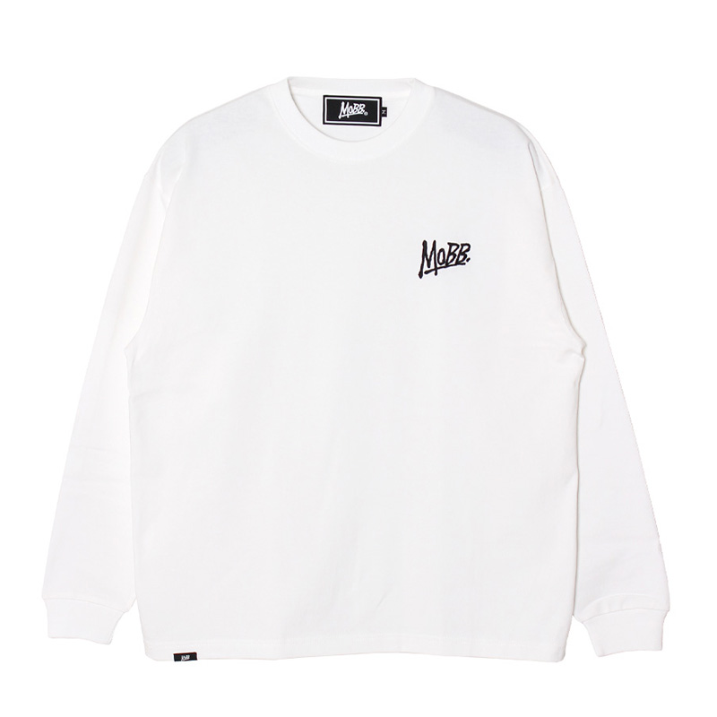 (E)MAGNUM WEIGHT OG BIG L/S T-SHIRT -WHITE-