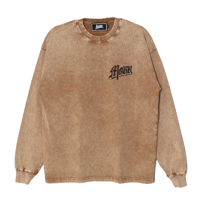 OLD OG PIGMENT L/S T-SHIRT -BEIGE-