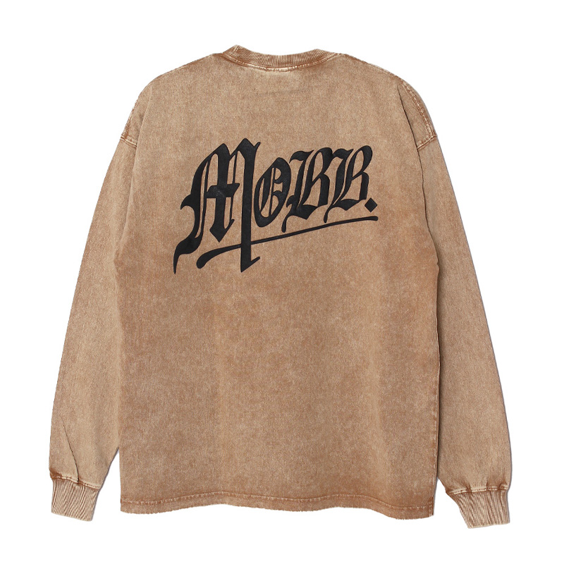 OLD OG PIGMENT L/S T-SHIRT -BEIGE-