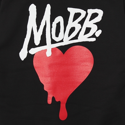 HEART DRIP HOODIE -BLACK-