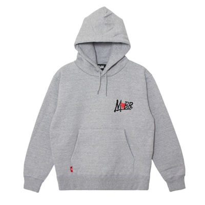 HEART DRIP HOODIE -GREY-