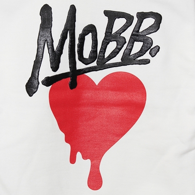 HEART DRIP HOODIE -WHITE-